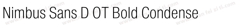 Nimbus Sans D OT Bold Condensed字体转换